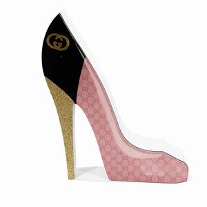 Gucci Inspired High Heel Art Decor Luxury Home Accent NWT